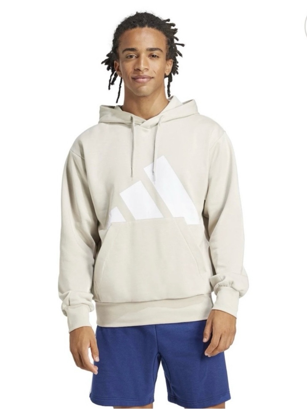 Adidas Men's Big Logo Fleece Hoodie NWT